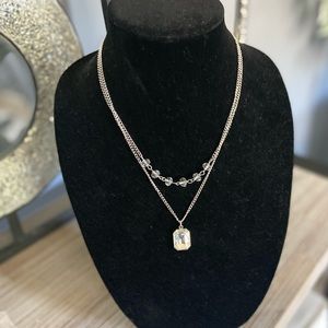Dazzling Days Necklace-silver